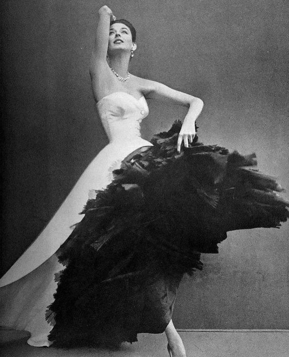 1950’s Gown by Cristóbal Balenciaga Photographed by Richard Avedon